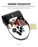 Women's Small PU Leather Shoulder Crossbody Bag Classic Elegant with 2 Straps - Burgundy