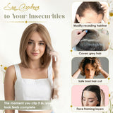 Meșă păr natural clip-in 100% păr uman Remy 14g #2 – Șaten închis