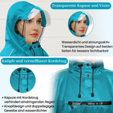 Waterproof Cycling Rain Poncho Unisex – Bluebird