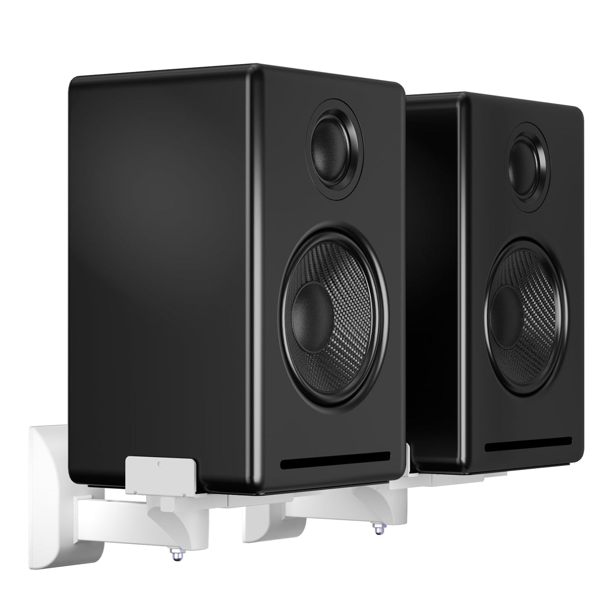 Speaker Wall Mount 2-Pack Heavy Duty Holds 30kg – White
