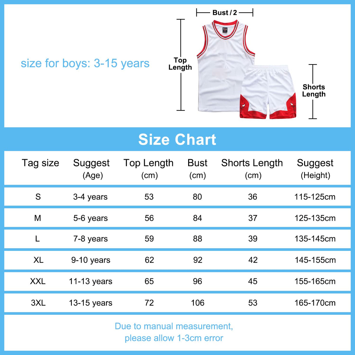Set echipament baschet băieți maieu și pantaloni scurți – Roșu 13-15 ani (3XL)