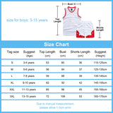 Set echipament baschet băieți maieu și pantaloni scurți – Roșu 13-15 ani (3XL)