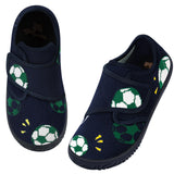 Children's Breathable Non-Slip Slippers Unisex – Navy Blue 31EU (Football)