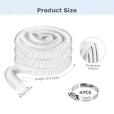 Furtun spiralat flexibil transparent din PVC pentru aspirare praf și rumeguș 50 mm