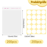 Self-Adhesive Cellophane Bags 200 Pack for Gifts Weddings - Clear