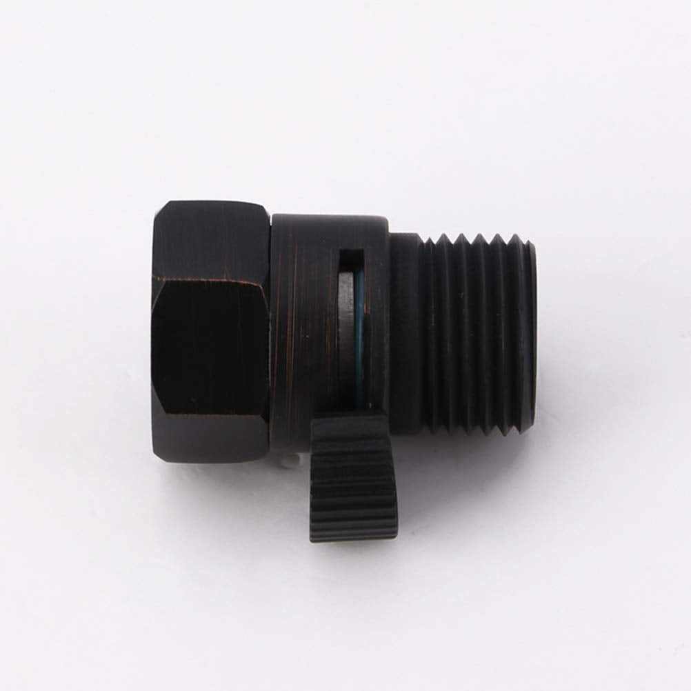 Shower Head Shut-Off Valve for Hand Shower – Black