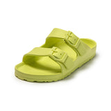 Șlapi sandale lejere pentru copii pentru plajă și piscină cu cataramă – Verde 30