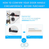 VABNEER 10pcs PVC Door Handle Stoppers Silicone Anti-Slip Door Handle Protectors (Transparent)