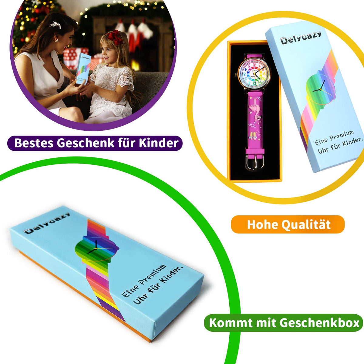 Children's Analog Watch Learning Time – Boys & Girls