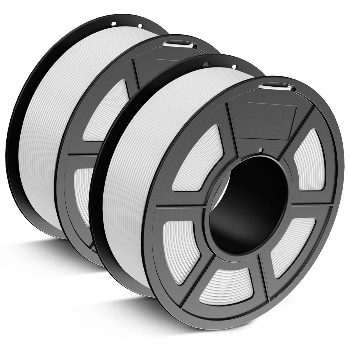JAYO PLA+ Filament 1.75mm, Increased Toughness PLA Plus Filament 3D Printing Materials, Dimensional Accuracy +/- 0.02mm, Neatly Wound, 1.1 kg Spool (2.42 LBS), 2 Packs PLA+ White+White