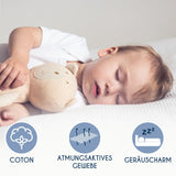 Mattress Protector 80x160 Waterproof Dreamzie - Oeko-TEX - Breathable Anti-Allergy and Anti-Mite - Waterproof Mattress Topper