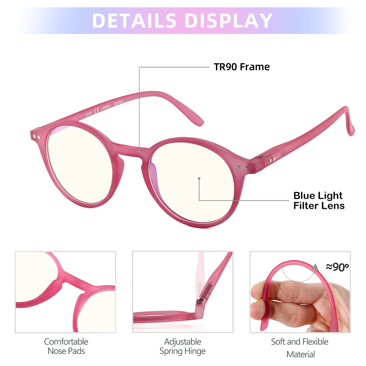 Ochelari de citit rotunzi vintage cu balamale flexibile – Mărime universală