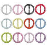 Scarf Ring 1in Round Resin T-Shirt Clips 12pc Fashion Scarves Buckle – Assorted