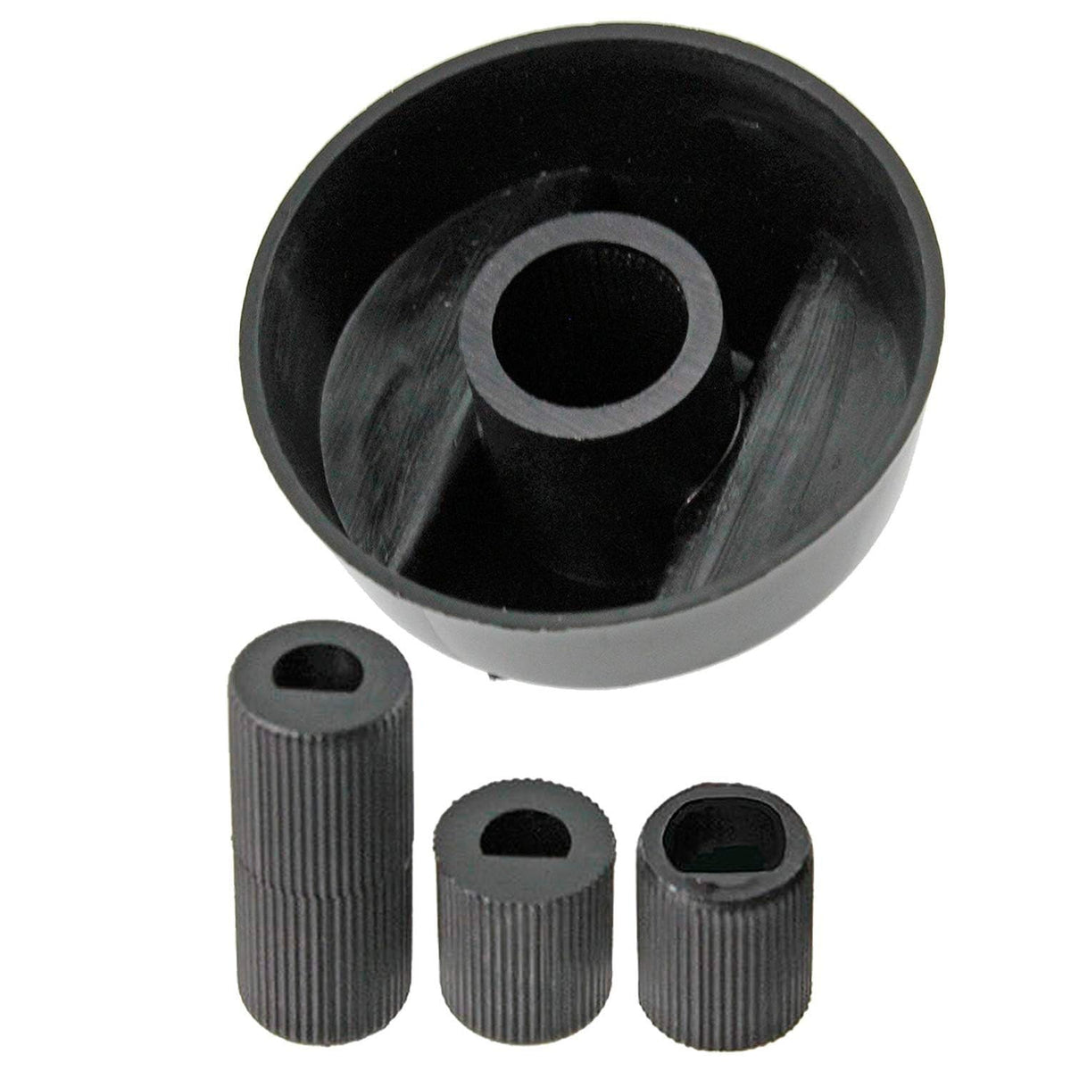Recamania Universal Oven, Stove, or Microwave Knobs (4 pcs) | Replacement Compatible with All Brands | 6 and 8 mm Shafts Included