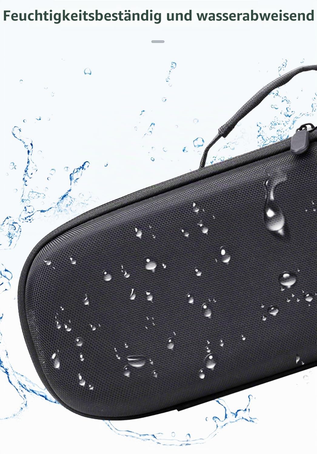Travel Case for Airstrait/Corrale Styler Straighteners Hard Waterproof Storage Bag – Black
