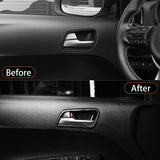 Car Door Handle Bowl Cover Trim for Kia Picanto 2017-2025 4pc – Carbon Fiber
