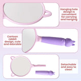Handheld Makeup Mirror Large Professional with Handle – Blue