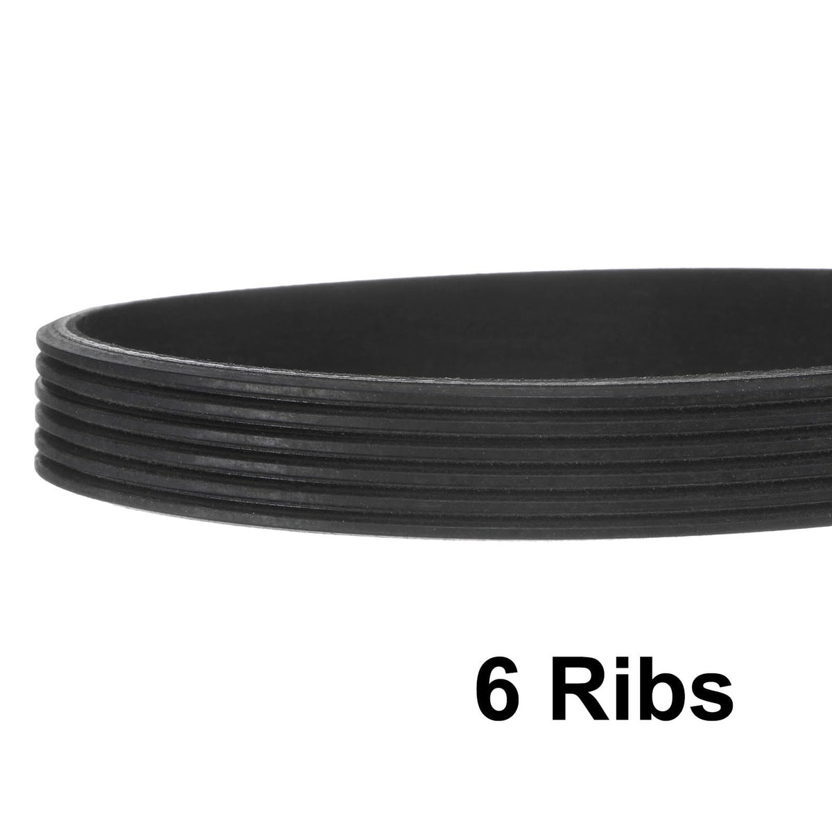 Poly V Ribbed Belt 6-Rib EPDM Multi-Groove 17in x0.55in – 17in