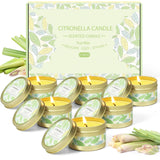 Citronella Outdoor Soy Candles Set of 6 Mosquito-Repellent – Natural