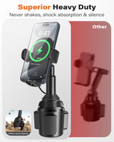 APPS2Car mobile phone holder car cup holder with charging function, charger car mobile phone holder with charging function, car holder for cup holder for smartphones,