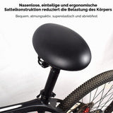 Șa ergonomică pentru bicicletă cu amortizare a șocurilor fără vârf