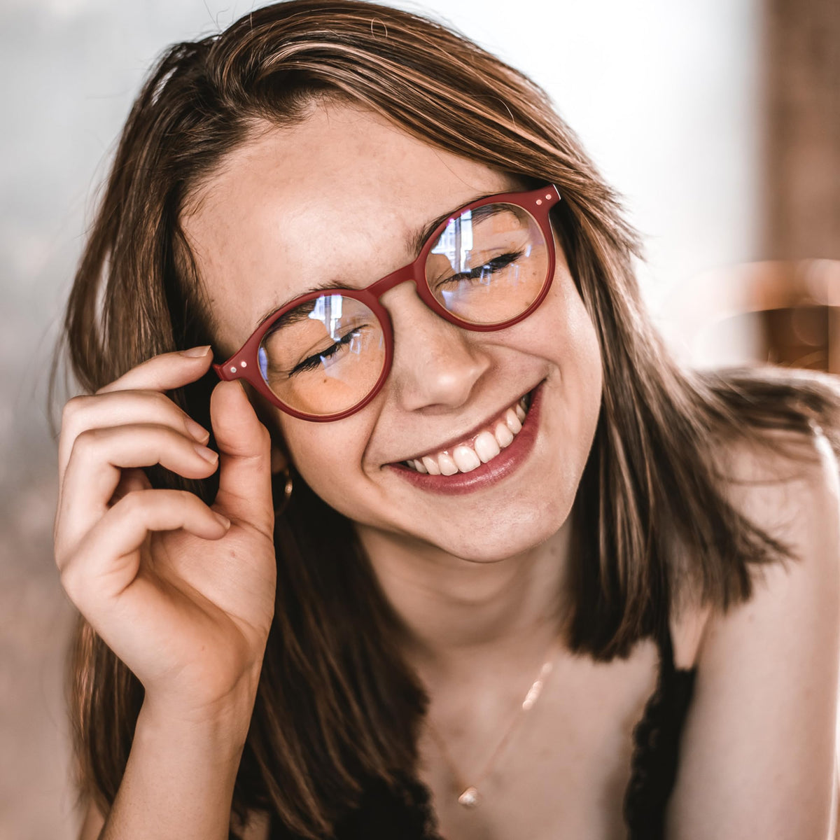 Ochelari de citit antireflex rotunzi retro cu filtru lumină albastră – Diverse dioptrii