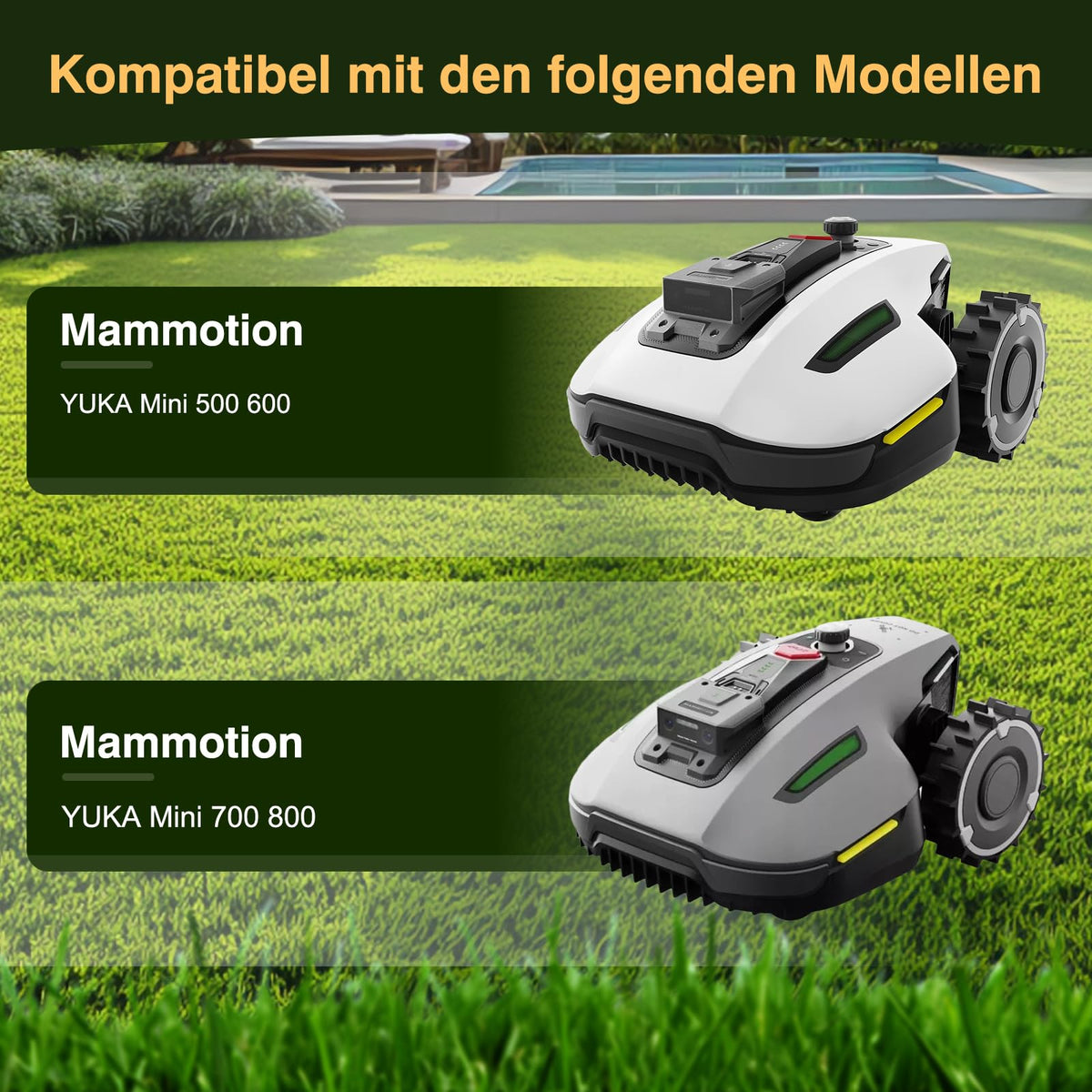 Disc de tăiere de schimb + 7 lame compatibile robot tuns gazon YUKA Mini și Mini 2