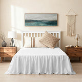 Bed Skirt Volant Wrap-Around 140×200cm with Ruffles 45cm Drop – 140×200cm