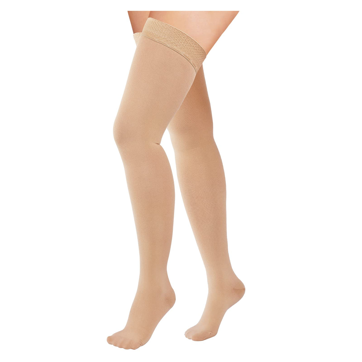 Ciorapi medicinali compresivi până la coapsă Evolyline 20-30 mmHg – Negru