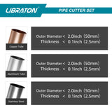 Libraton pipe cutter 5-50mm, pipe cutter stainless steel, pipe cutter for stainless steel pipes, pipe cutter with deburrer for cutting thin stainless steel, steel, copper pipe, aluminum