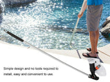 Above Ground Pool Vacuum Cleaner Manual, Pool Vacuum Cleaner for Garden Hose, Hydraulic Spa and Garden Pond Vacuum Cleaner, Inground Pool Vacuum Cleaner Bottom and Walls, Wall without Electricity (Nero)
