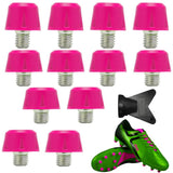 Crampoane filetate M5 din nailon și metal antiderapante pentru ghete de fotbal, set 12 buc – Roz
