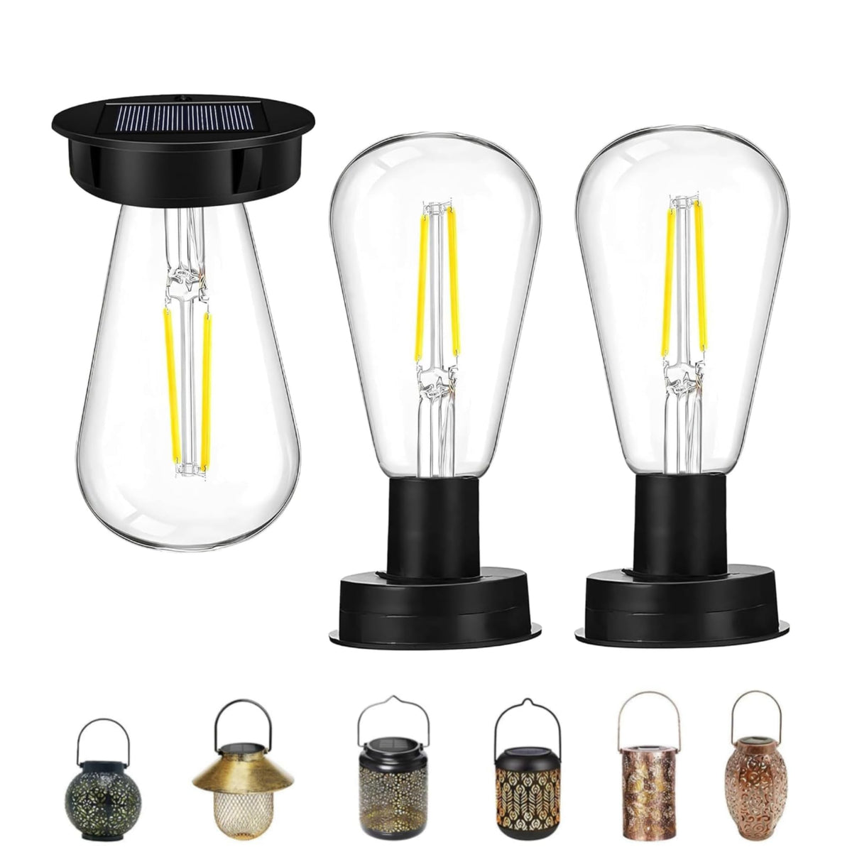 Solar Light Replacement Bulbs 3-pack 7 cm Weatherproof Lantern Bulb – 3 pcs