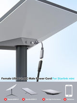 USB C to DC Cable for Starlink Mini 10CM Extension Cable – 3.9 inch