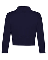 Cardigan bolero elegant damă MINTLIMIT mânecă 3/4 cu nasture – Albastru închis S