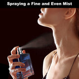 Sticlă goală reîncărcabilă atomizor parfum 100ml din sticlă degradé – Albastru 100ml