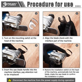 Oscillating Saw Blades 2-pack E-cut Multitool Sealant Removal – PY179