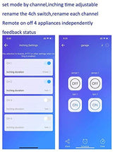 Modul releu inteligent WiFi și RF 4 canale 220V MHCOZY compatibil eWeLink și Alexa