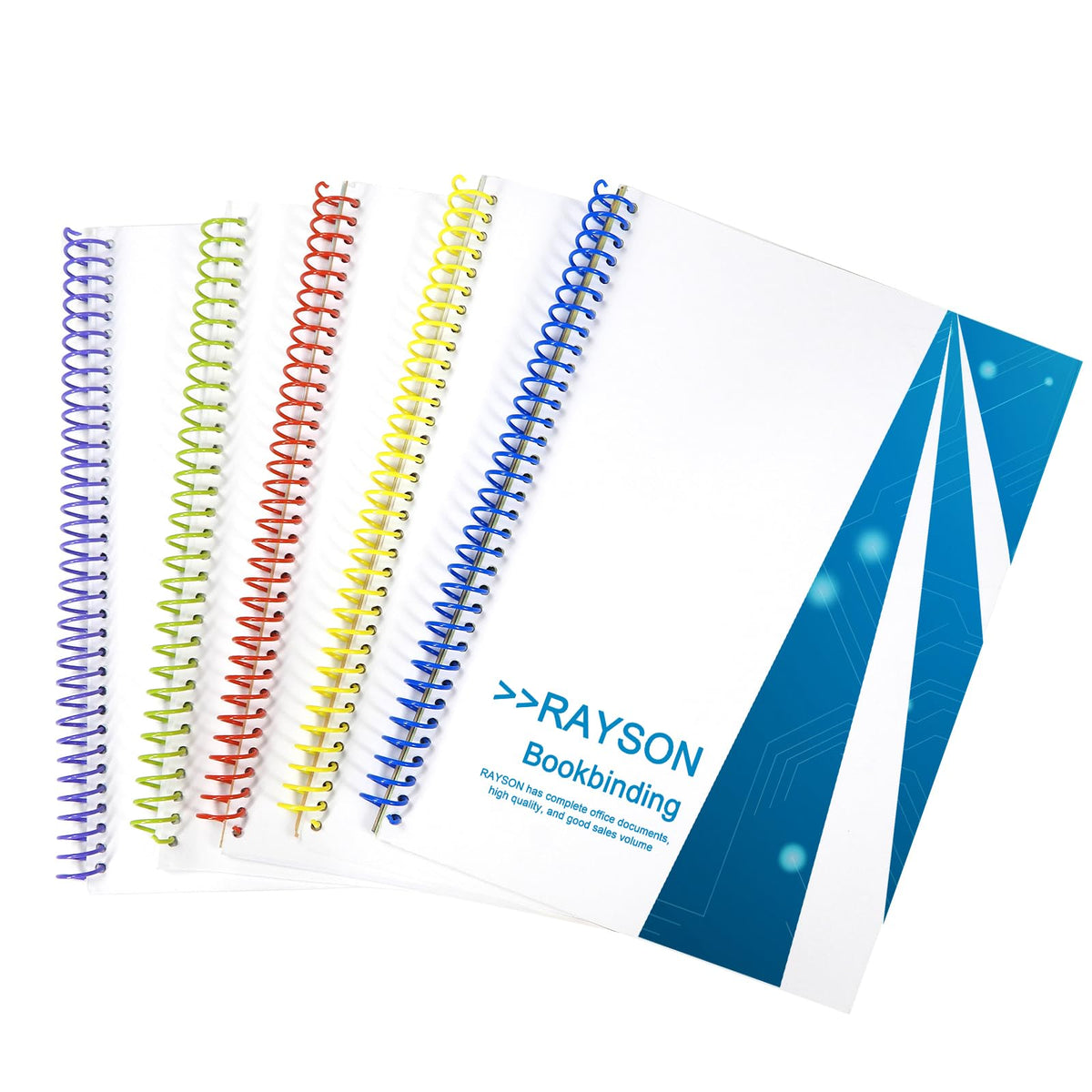 Spire din plastic pentru îndosariat RAYSON pas 3:1 15.9 mm format A4, set 100 bucăți