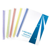 Spire din plastic pentru îndosariat RAYSON pas 3:1 15.9 mm format A4, set 100 bucăți