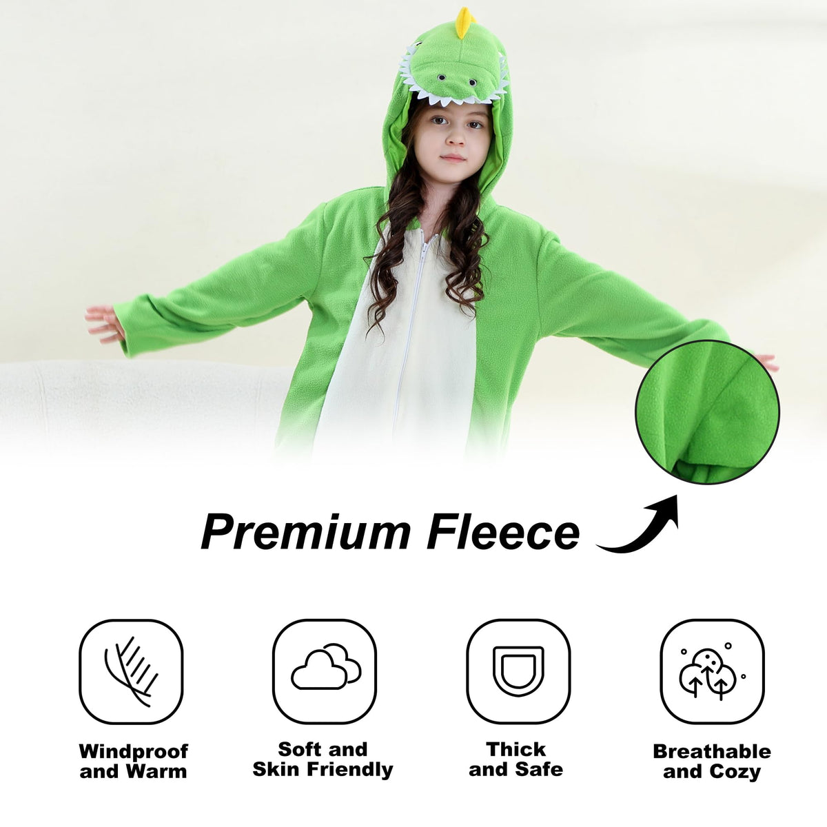 One-Piece T‑Rex Onesie Pyjamas Carnival Costume – M