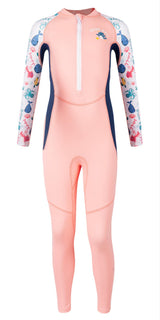 Costum de înot întreg cu mânecă lungă pentru fete protecție solară UPF50+ – XXL (140-146 cm)