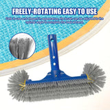 Pool Brush Removable Head Rounded Ends for Tiled Bottoms Floors and Walls
