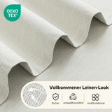 Perdele opace termoizolante aspect in cu capse 160x140 cm, set 2 bucăți – Bej deschis