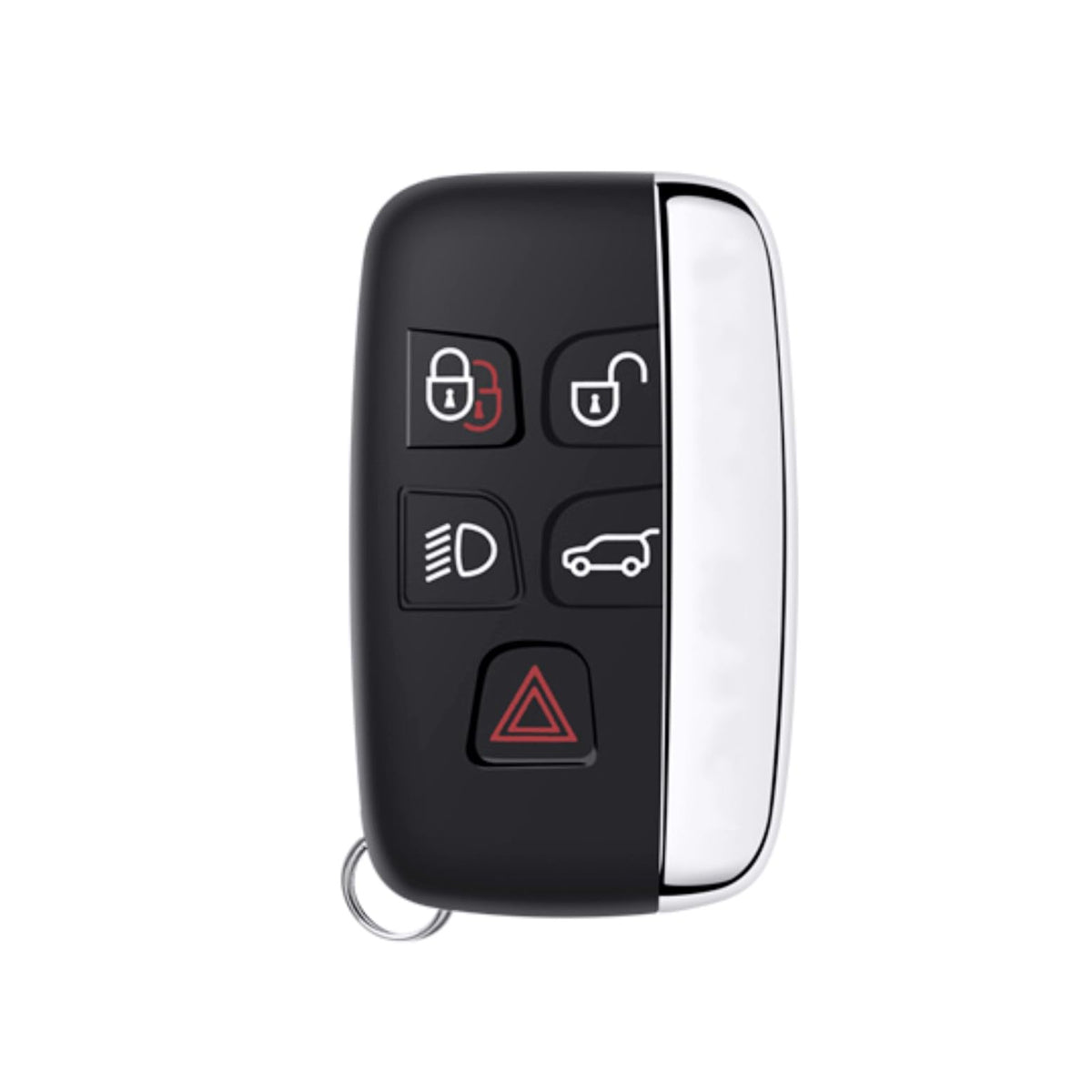 5-Button Replacement Key Case for Land Rover & Jaguar Fits Evoque/Discovery/Freelander – Compatible