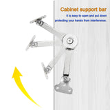 CHRI lid support hinges flap holder flap fitting flap support 2 pieces lid support hinge folding hinge for kitchen door, wardrobe opening angle 75 ° / 90 ° / 110 °