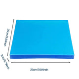 aleawol Thickening Motorcycle Seat Gel Pad 25 x 25 x 2 cm Motorcycle Gel Seat Cushion Shock Absorption Mat Comfortable Soft Gel Cushion, Motorcycle Seat Pad DIY Motorcycle Seat Accessories, Blue