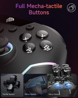 EasySMX X20 Wireless Controller RGB Bluetooth 2-in-1 Trigger – Black