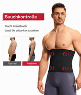 Men's Waist Trainer Body Shaper Corset Slimming Abdominal Binder – Black XL