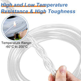 Furtun flexibil din silicon alimentar 8x10 mm lungime 12m – Transparent